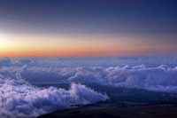 sunset from Haleakala summit